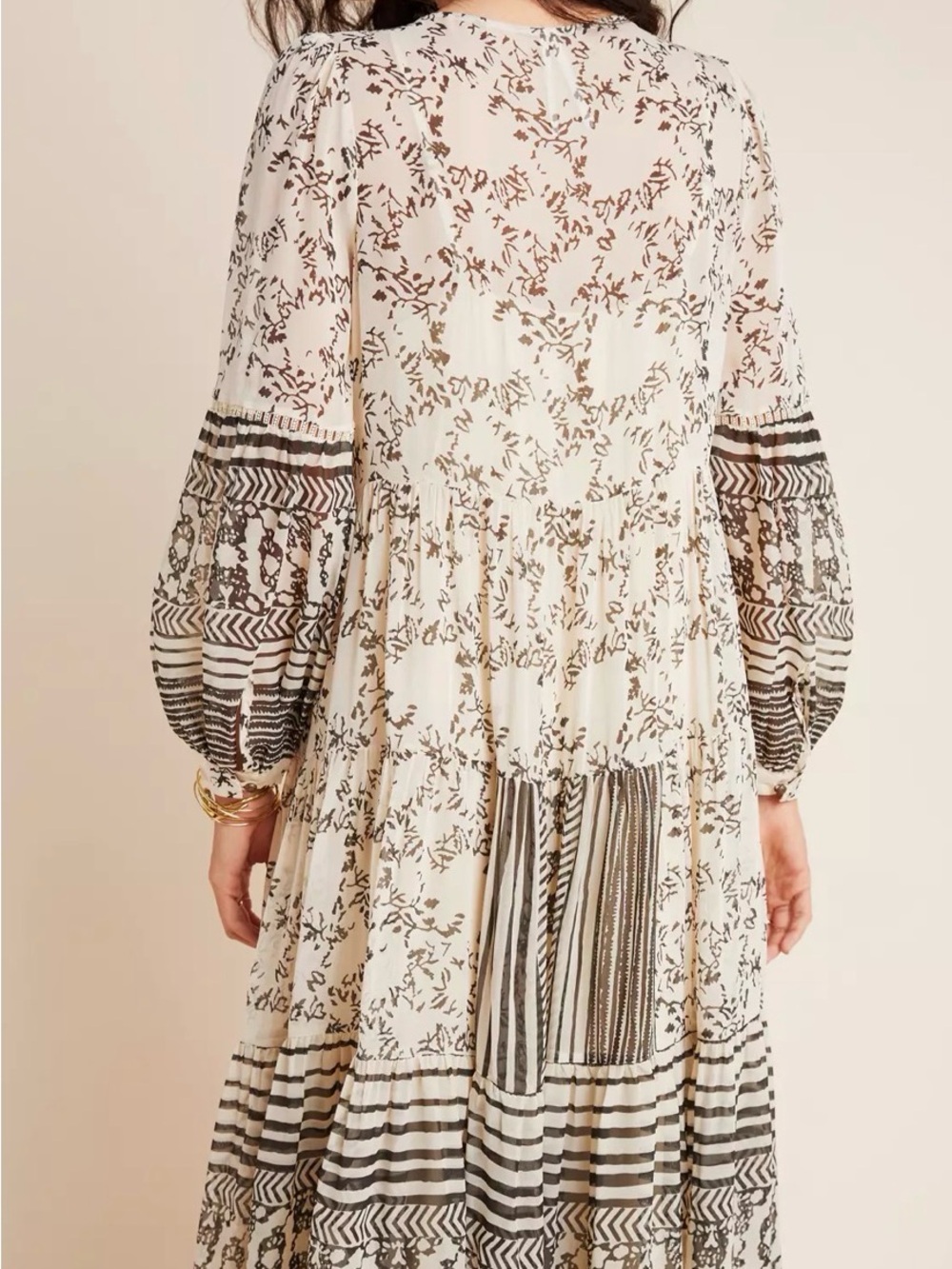 Anthropologie Talulah Tiered Midi Dress - Picture 3 of 11